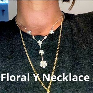 Floral Y-Necklace